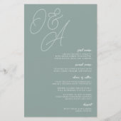 Eucalyptus | Manuscript Watermark Monogram Weddens (Voorkant)
