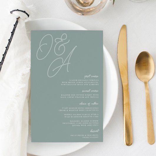 Eucalyptus | Manuscript Watermark Monogram Weddens