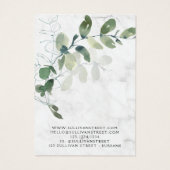 Eucalyptus Marble Earring Jewelry Display Kaart (Achterkant)