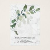 Eucalyptus Marble Earring Ketting Display Kaart (Achterkant)