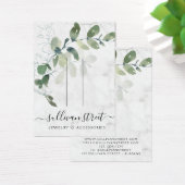 Eucalyptus Marble Hair Clip Jewelry Display Kaart (Bureau)