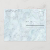 Eucalyptus Marble Photo Weddenschap Save the Date Aankondigingskaart (Achterkant)