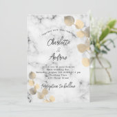 Eucalyptus marmer gouden luxe kaart (Staand voorkant)