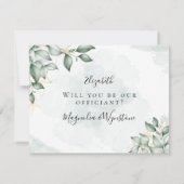 Eucalyptus Marry ons zal onze ambtenaar zijn Kaart (Achterkant)