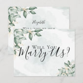 Eucalyptus Marry ons zal onze ambtenaar zijn Kaart (Voorkant / Achterkant)