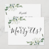 Eucalyptus Marry We zullen onze ambtenaar zijn... Kaart (Voorkant / Achterkant)