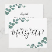 Eucalyptus Marry We zullen onze ambtenaar zijn... Kaart (Voorkant / Achterkant)