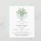 Eucalyptus Mason Jar Monogram Vrijgezellenfeest (Voorkant / Achterkant)