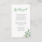 Eucalyptus Mason Jar Vrijgezellenfeest Recipe Requ Informatiekaartje (Voorkant)