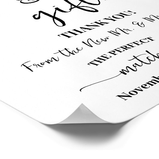 Eucalyptus Matcha Cards & Gifts Bridal Shower Poster (Hoek)