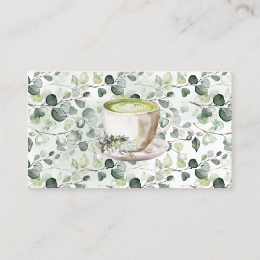 Eucalyptus Matcha How many Kisses for Mrs Card Plaatskaartje (Achterkant)