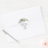 Eucalyptus Matcha Sweet Thank You Bridal Shower Ronde Sticker (Envelop)