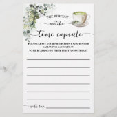 Eucalyptus Matcha Time Capsule Advice Game Card Flyer (Voorkant)