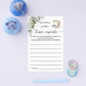 Eucalyptus Matcha Time Capsule Advice Game Card Flyer (Enkel)