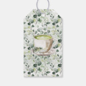 Eucalyptus Matcha Trouwfeest Favor-tag Cadeaulabel (Achterkant)