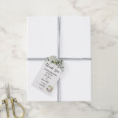 Eucalyptus Matcha Wedding Shower Favor tag Cadeaulabel (Met Touw)