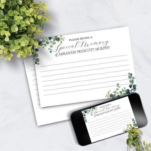Eucalyptus Memorial Deel een Memory Kaart