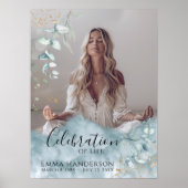 Eucalyptus - Memorial Foto Begrafenis welkomstbord Poster (Voorkant)