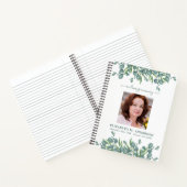 Eucalyptus Memorial Photo Budget Funeral Guestbook Notitieboek (Binnen)