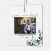 Eucalyptus Memorial Pic Square Ornament - 2 foto's (Links)