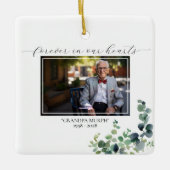 Eucalyptus Memorial Pic Square Ornament - 2 foto's (Voorkant)