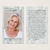 Eucalyptus Memorial Prayer Kaart (Voorkant /achterkant)