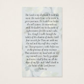 Eucalyptus Memorial Prayer Kaart (Achterkant)