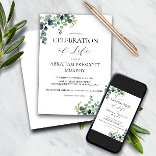 Eucalyptus Memorial uitnodiging