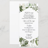 Eucalyptus menusjabloon voor elke speciale gelegen menu (Voorkant / Achterkant)