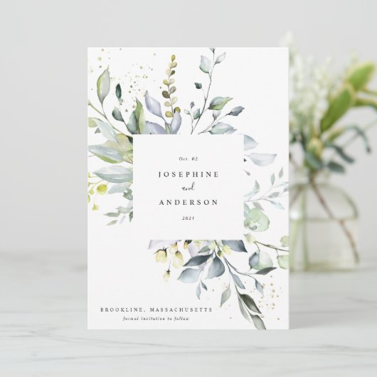 Eucalyptus met adem het menu Datum opslaan (Staand voorkant)