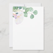 Eucalyptus met Calla Vrijgezellenfeest Kaart (Achterkant)