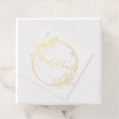 Eucalyptus met klassieke, op maat gemaakte tekst bedankjes labels (Met doos)