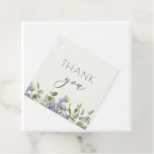 Eucalyptus Met Lavendelbloemen Bruiloft  Bedankjes Labels (In situ)