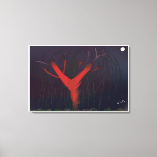 Eucalyptus Middernacht Canvasprint Canvas Afdruk (Voorkant)