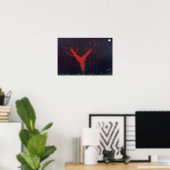Eucalyptus Middernacht Poster, impressionistische Poster (Thuiskantoor)