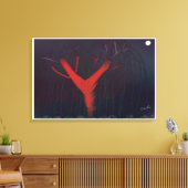 Eucalyptus Midnight Canvas Print (Insitu (Woonkamer))