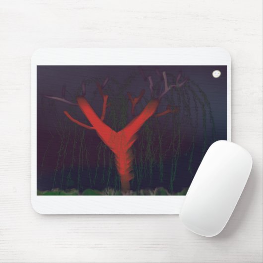 Eucalyptus Midnight Mousepad. Impressionist art. Muismat (Met muis)