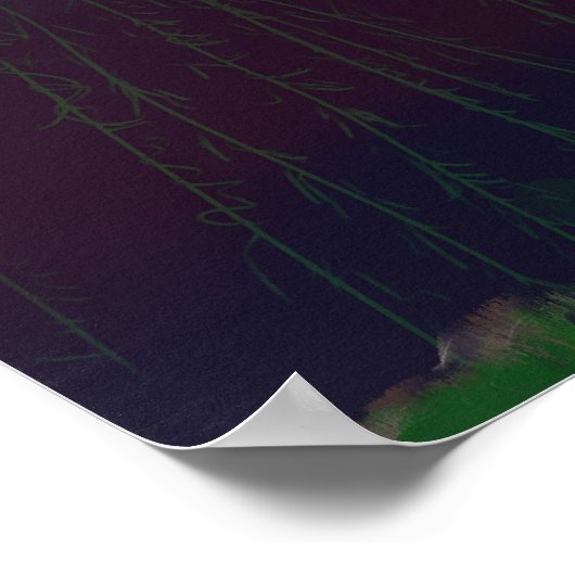 Eucalyptus Midnight Poster, impressionist art. Poster (Hoek)