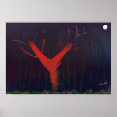 Eucalyptus Midnight Poster, impressionist art. Poster (Voorkant)