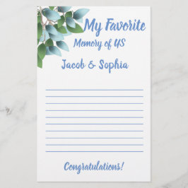 EUCALYPTUS MIJN GEHEUGENKAART VOOR VRIJGEZELLENFEE FLYER