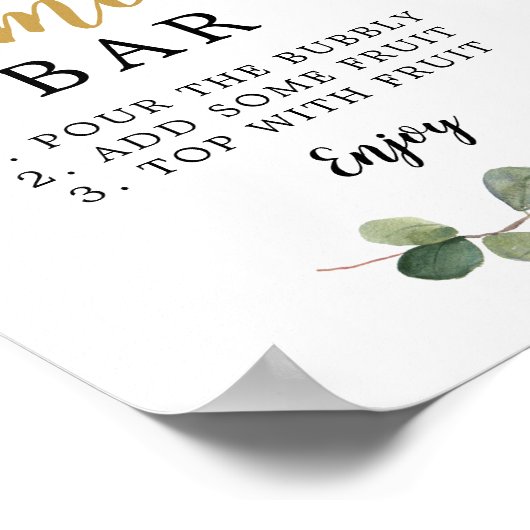 Eucalyptus Mimosa Bar Poster (Hoek)