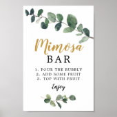 Eucalyptus Mimosa Bar Poster (Voorkant)
