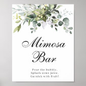 Eucalyptus Mimosa Bar Poster Bord (Voorkant)