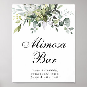 Eucalyptus Mimosa Bar Poster Bord