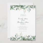 Eucalyptus Minimal Waterverf Emerald Green Sage Kaart (Voorkant)