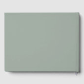 Eucalyptus Minimalistisch Gastenboek voor Bruiloft (Achterkant)