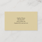 Eucalyptus minimalistisch groen en goud business c visitekaartje (Achterkant)