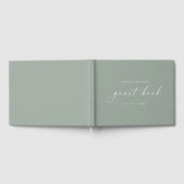 Eucalyptus Minimalistisch Guestbook voor bruilofte Gastenboek (Volledig)