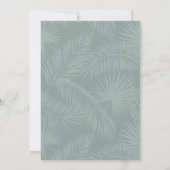 Eucalyptus | Minimalistisch Vrijgezellenfeest scri Kaart (Achterkant)