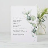 Eucalyptus minimalistische botanische Waterverf br Kaart (Staand voorkant)